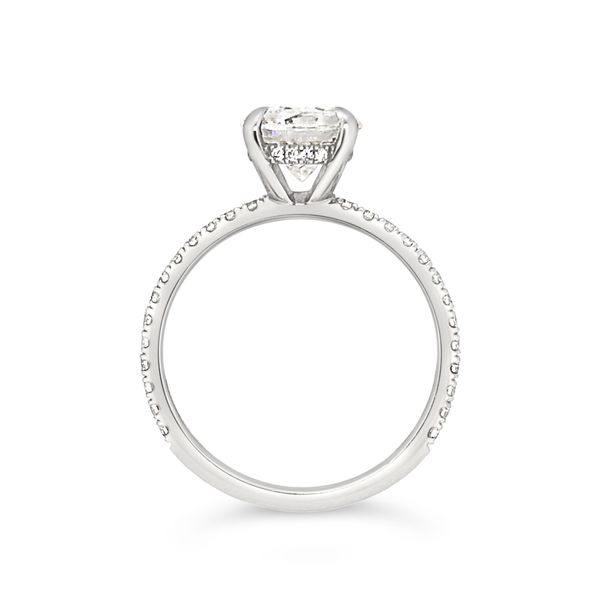 18KT White Gold Diamond Engagement Ring Image 2 Padis Jewelry San Francisco, CA