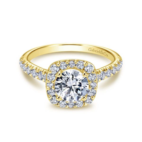 Gabriel & Co. Halo Engagement Ring Padis Jewelry San Francisco, CA