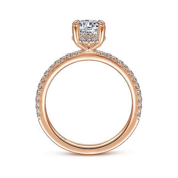 GABRIEL & CO Halo Engagement Ring Image 3 Padis Jewelry San Francisco, CA