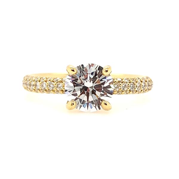 Precision Set Diamond Engagement Ring Padis Jewelry San Francisco, CA