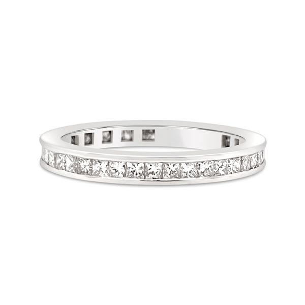 18KT White Gold Channel Set Eternity Ring Padis Jewelry San Francisco, CA