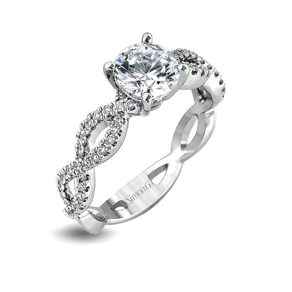 Simon G. Twist Engagement Ring Padis Jewelry San Francisco, CA