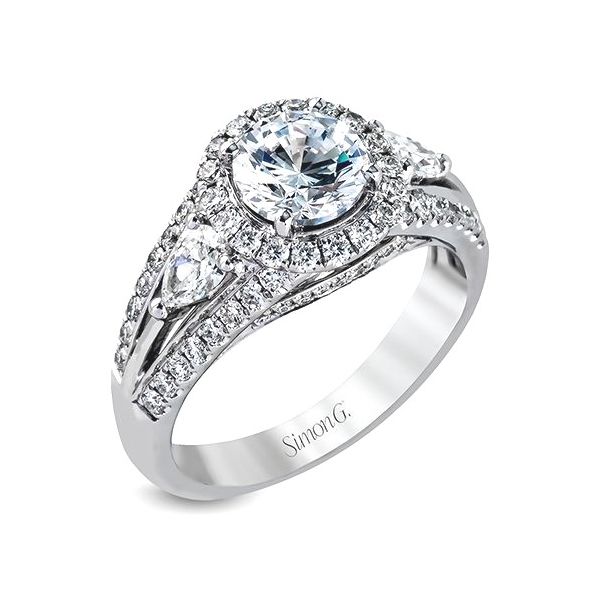 Simon G. Halo Engagement Ring Padis Jewelry San Francisco, CA