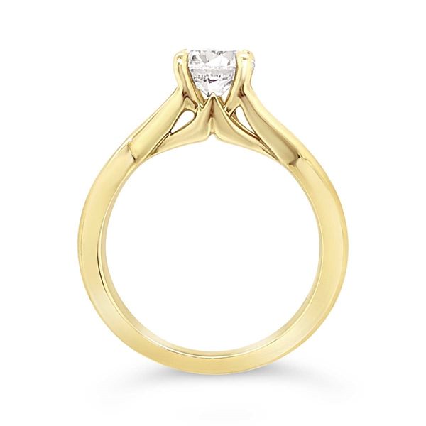 Scott Kay 14K Yellow Gold Solitaire Engagement Ring Image 2 Padis Jewelry San Francisco, CA