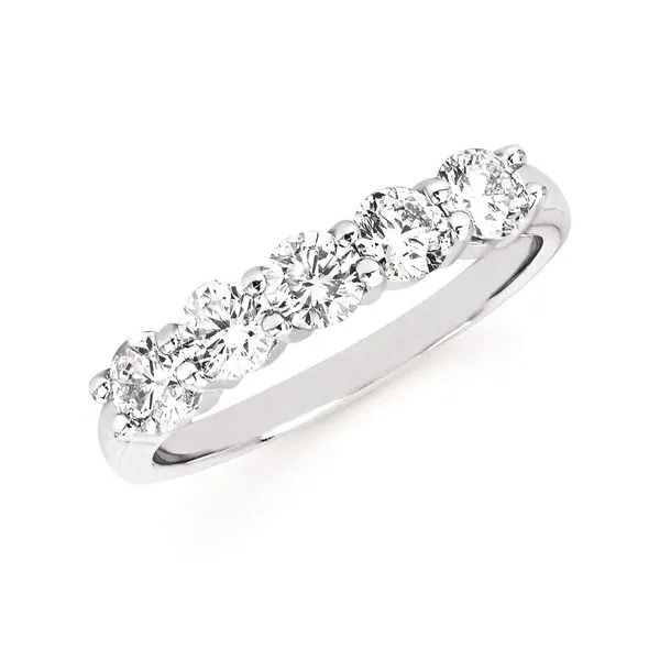 FIVE DIAMOND BAND PRONG SET Parkers' Karat Patch Asheville, NC