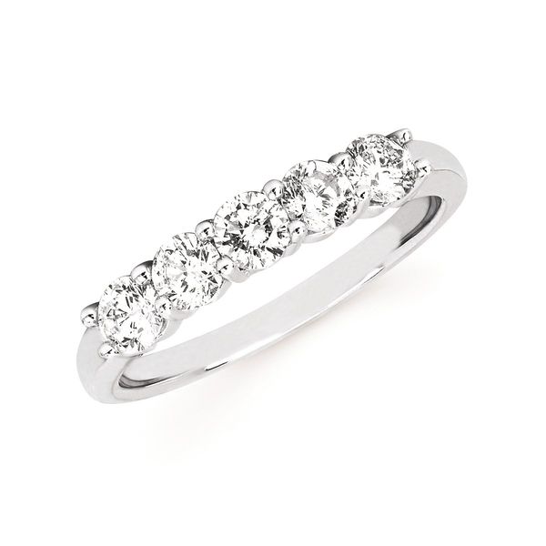 FIVE DIAMOND BAND PRONG SET Parkers' Karat Patch Asheville, NC