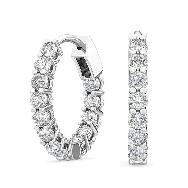 ?INSIDE OUT DIAMOND HOOPS Parkers' Karat Patch Asheville, NC