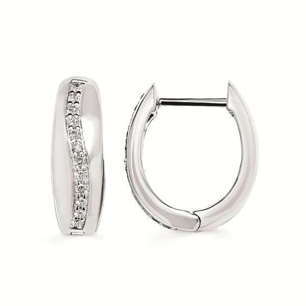 SILVER & DIAMOND HOOPS Parkers' Karat Patch Asheville, NC
