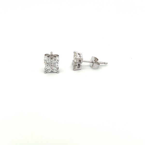 DIAMOND CLUSTER STUD EARRINGS Parkers' Karat Patch Asheville, NC
