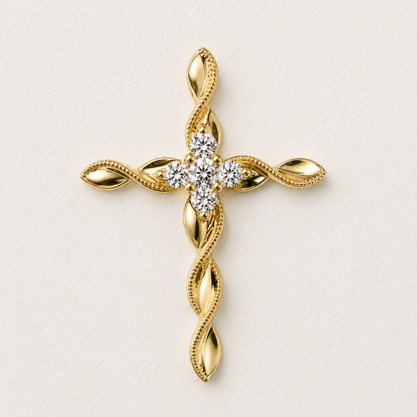 DIAMOND TWIST CROSS Parkers' Karat Patch Asheville, NC