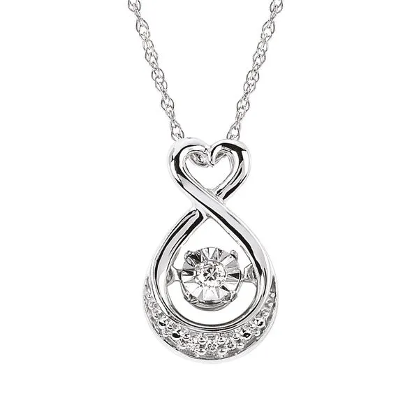 INFINITY HEART WITH DIAMONDS NECKLACE Parkers' Karat Patch Asheville, NC