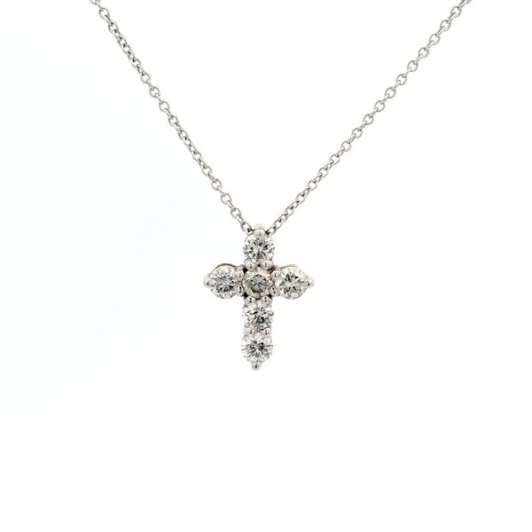 WHITE GOLD CROSS NECKLACE Parkers' Karat Patch Asheville, NC