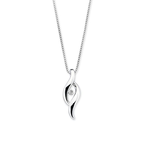 TWIST NECKLACE WITH DIAMOND Parkers' Karat Patch Asheville, NC