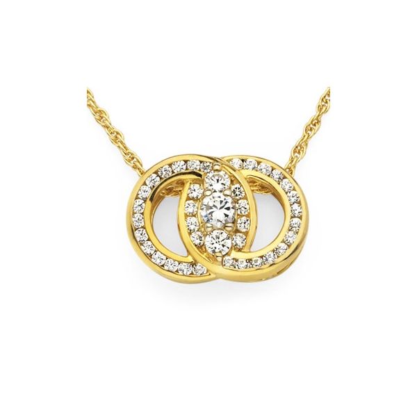 DIAMOND MARRIAGE SYMBOL NECKLACE Image 2 Parkers' Karat Patch Asheville, NC