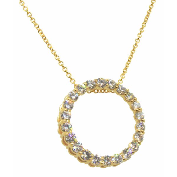 DIAMOND CIRCLE PENDANT Parkers' Karat Patch Asheville, NC