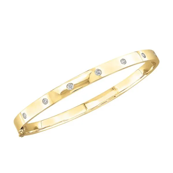 DIAMOND HINGED BANGLE BRACELET Parkers' Karat Patch Asheville, NC