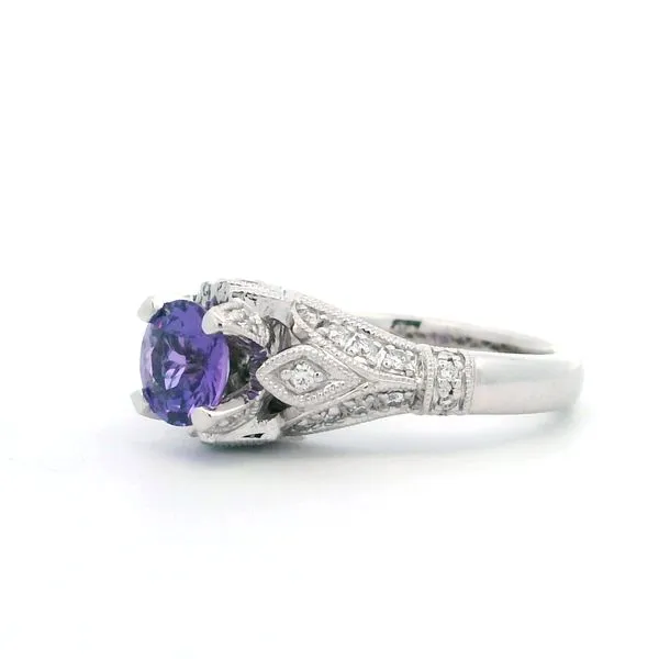NATURAL UNHEATED PURPLE SAPPHIRE RING Image 2 Parkers' Karat Patch Asheville, NC