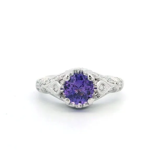 NATURAL UNHEATED PURPLE SAPPHIRE RING Parkers' Karat Patch Asheville, NC