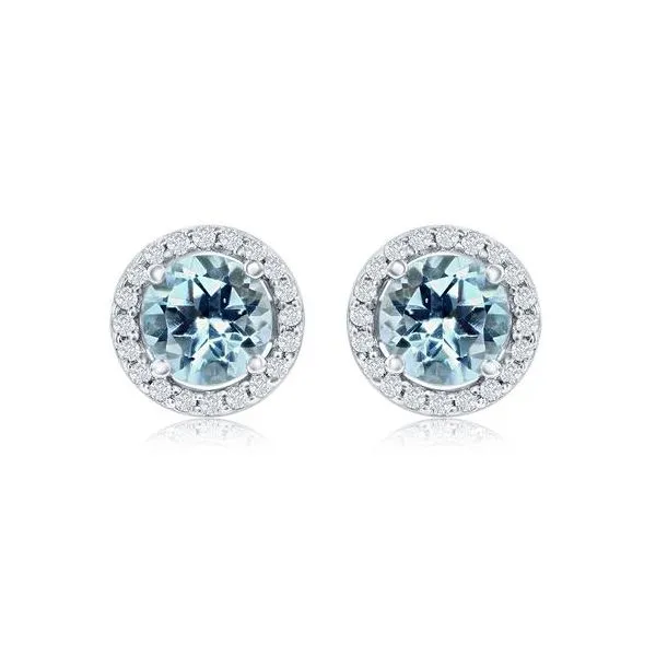 BLUE TOPAZ STUD EARRINGS Parkers' Karat Patch Asheville, NC