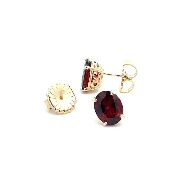 OVAL GARNET STUDS Parkers' Karat Patch Asheville, NC