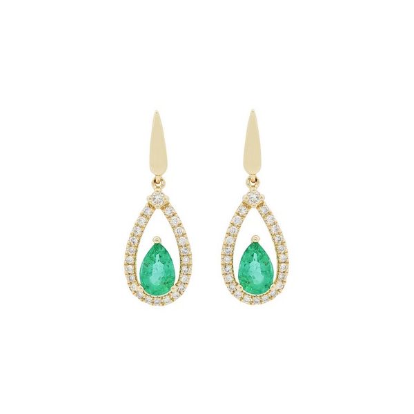 DANGLE EMERALD EARRINGS Parkers' Karat Patch Asheville, NC
