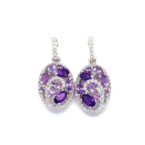 MULTI SHADE AMETHYST EARRINGS Parkers' Karat Patch Asheville, NC