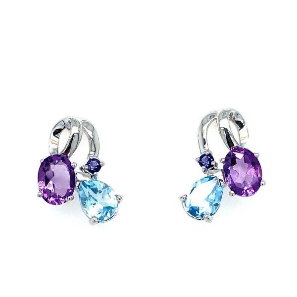 BLUE & PURPLE STONE EARRINGS Parkers' Karat Patch Asheville, NC