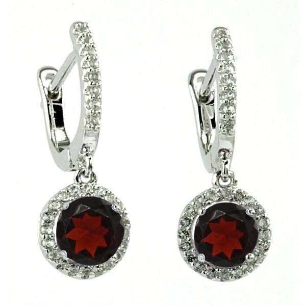 STERLING SILVER GARNET EARRINGS Parkers' Karat Patch Asheville, NC