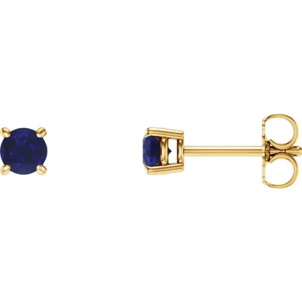 SAPPHIRE STUDS Parkers' Karat Patch Asheville, NC