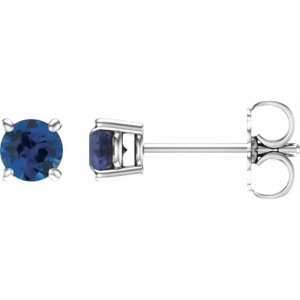 SAPPHIRE STUDS Parkers' Karat Patch Asheville, NC