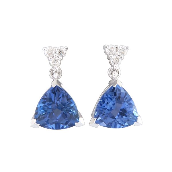 TANZANITE DANGLE EARRINGS Parkers' Karat Patch Asheville, NC