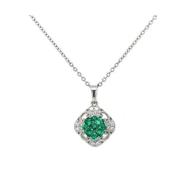 EMERALD VINTAGE STYLE PENDANT Parkers' Karat Patch Asheville, NC