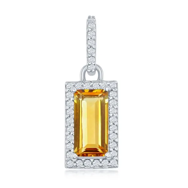 CITRINE PENDANT IN SILVER Parkers' Karat Patch Asheville, NC
