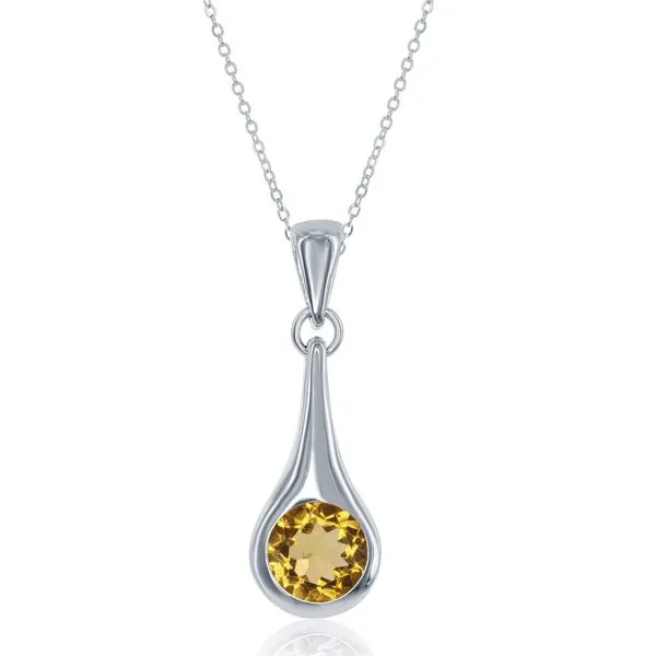 CITRINE PENDANT IN SILVER Parkers' Karat Patch Asheville, NC