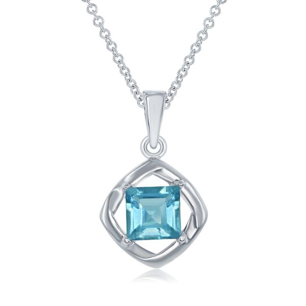 BLUE TOPAZ PENDANT Parkers' Karat Patch Asheville, NC