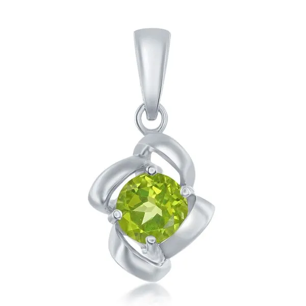 PERIDOT PENDANT IN SILVER Parkers' Karat Patch Asheville, NC