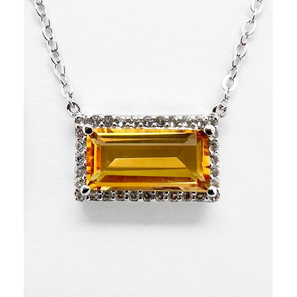 CITRINE NECKLACE STATIONARY IN SILVER Parkers' Karat Patch Asheville, NC