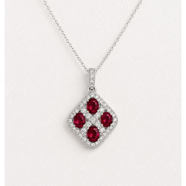 RUBY & DIAMOND NECKLACE Parkers' Karat Patch Asheville, NC