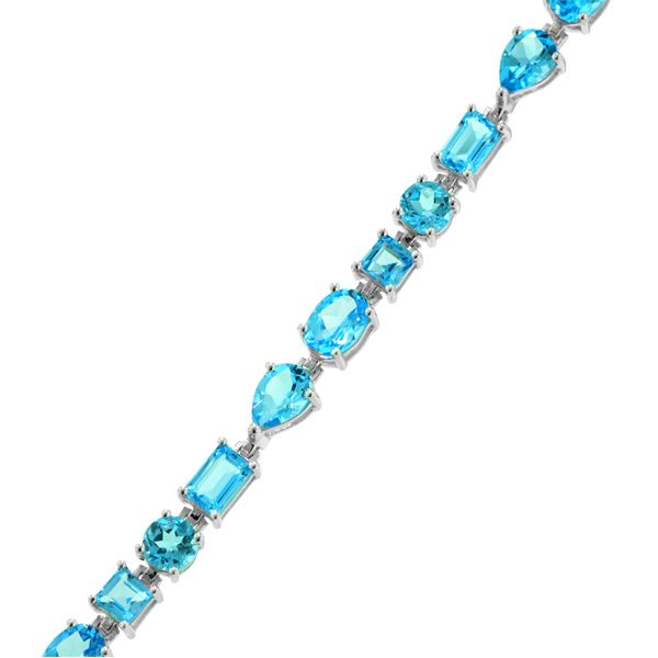 BLUE TOPAZ BRACELET IN SILVER Parkers' Karat Patch Asheville, NC