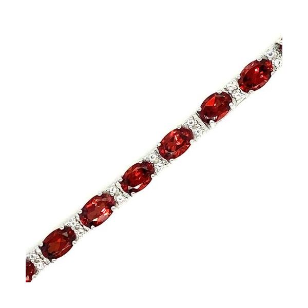 GARNET BRACELET IN SILVER Parkers' Karat Patch Asheville, NC