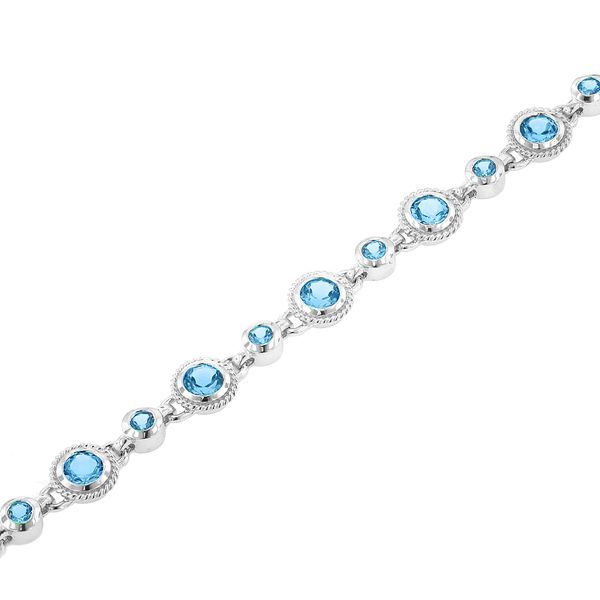 STERLING BLUE TOPAZ BRACELET Parkers' Karat Patch Asheville, NC