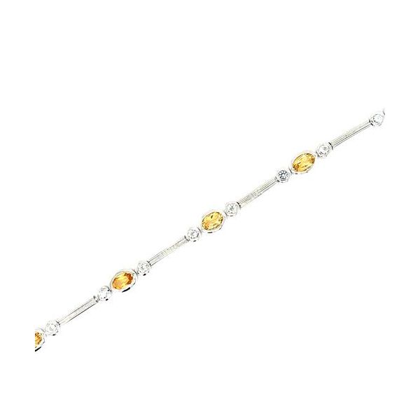 GOLDEN CITRINE & SILVER BRACELET Parkers' Karat Patch Asheville, NC