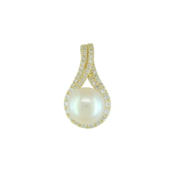 PEARL AND DIAMOND SLIDE PENDANT Parkers' Karat Patch Asheville, NC
