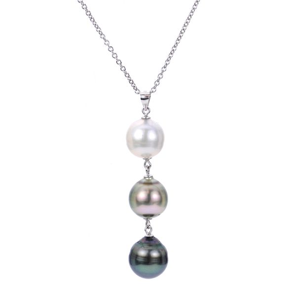 TRIPLE PEARL PENDANT NECKLACE Parkers' Karat Patch Asheville, NC