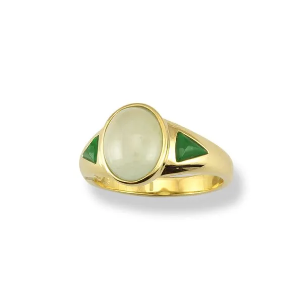 ICE & GREEN JADITE JADE RING Parkers' Karat Patch Asheville, NC