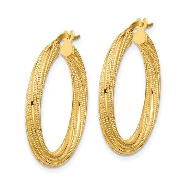 Gold Earrings Image 2 Parkers' Karat Patch Asheville, NC