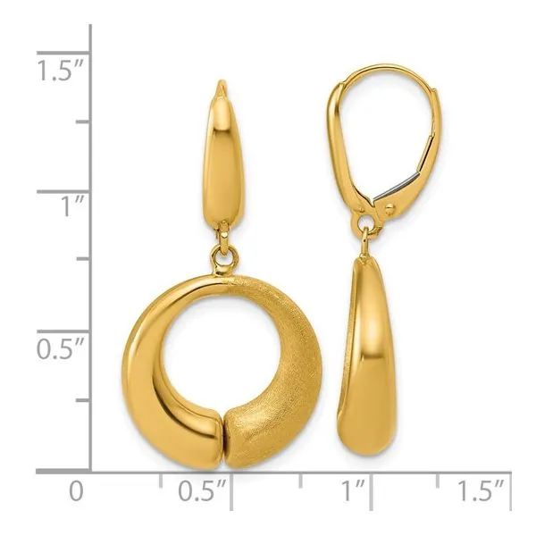 CIRCLE DANGLE EARRINGS Image 3 Parkers' Karat Patch Asheville, NC