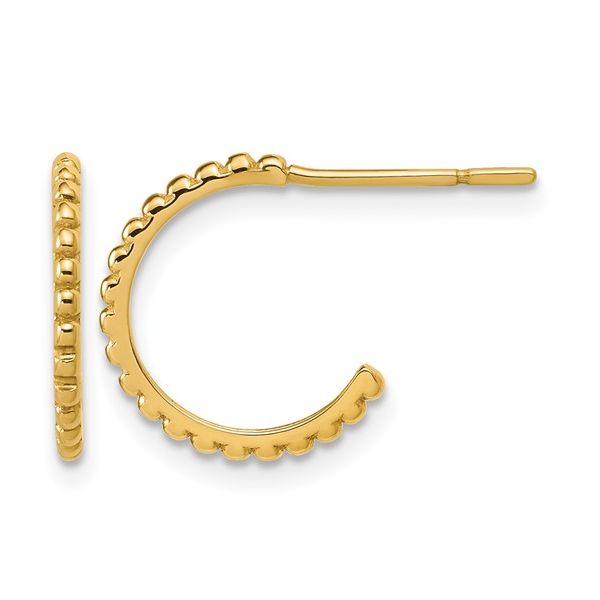 SMALL BEADED HOOPS Parkers' Karat Patch Asheville, NC