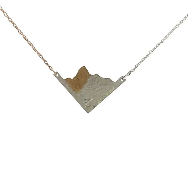 MOUNTAIN RANGE HANDMADE NECKLACE Image 2 Parkers' Karat Patch Asheville, NC