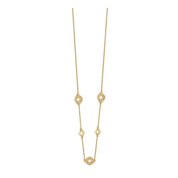 GOLD STATION NECKLACE Image 2 Parkers' Karat Patch Asheville, NC